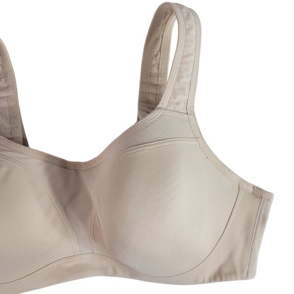 Wacoal Lindsey Contour Underwire Sports Bra Tan 38C Full Cover Seamless 853209 - Picture 2 of 11